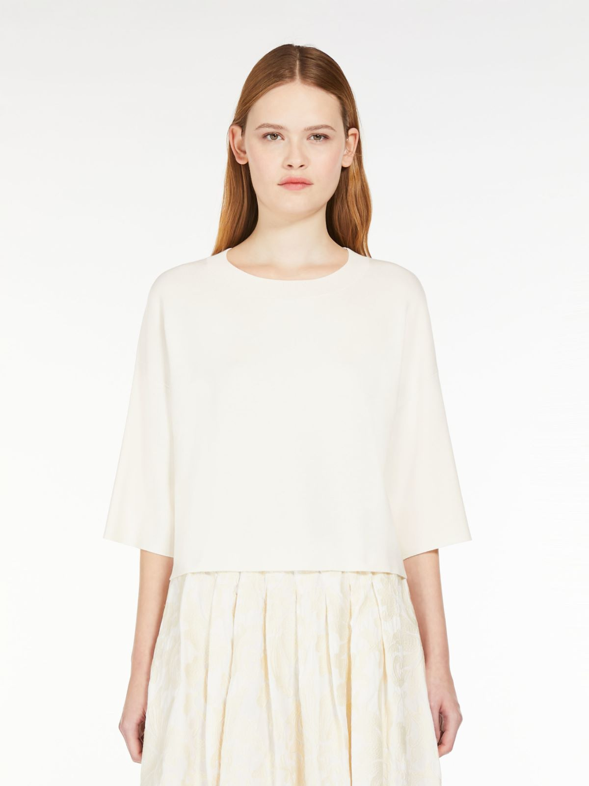 Weekend MaxMara - Oversize Stretch Pullover, Creme