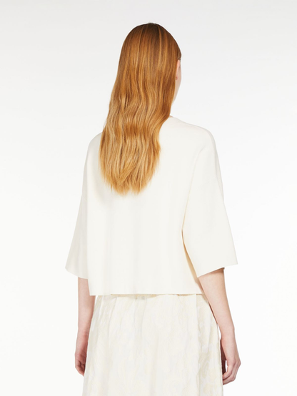 Weekend MaxMara - Oversize Stretch Pullover, Creme