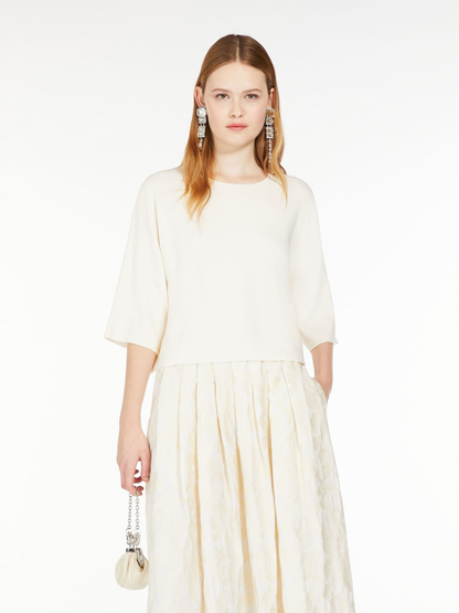 Weekend MaxMara - Oversize Stretch Pullover, Creme