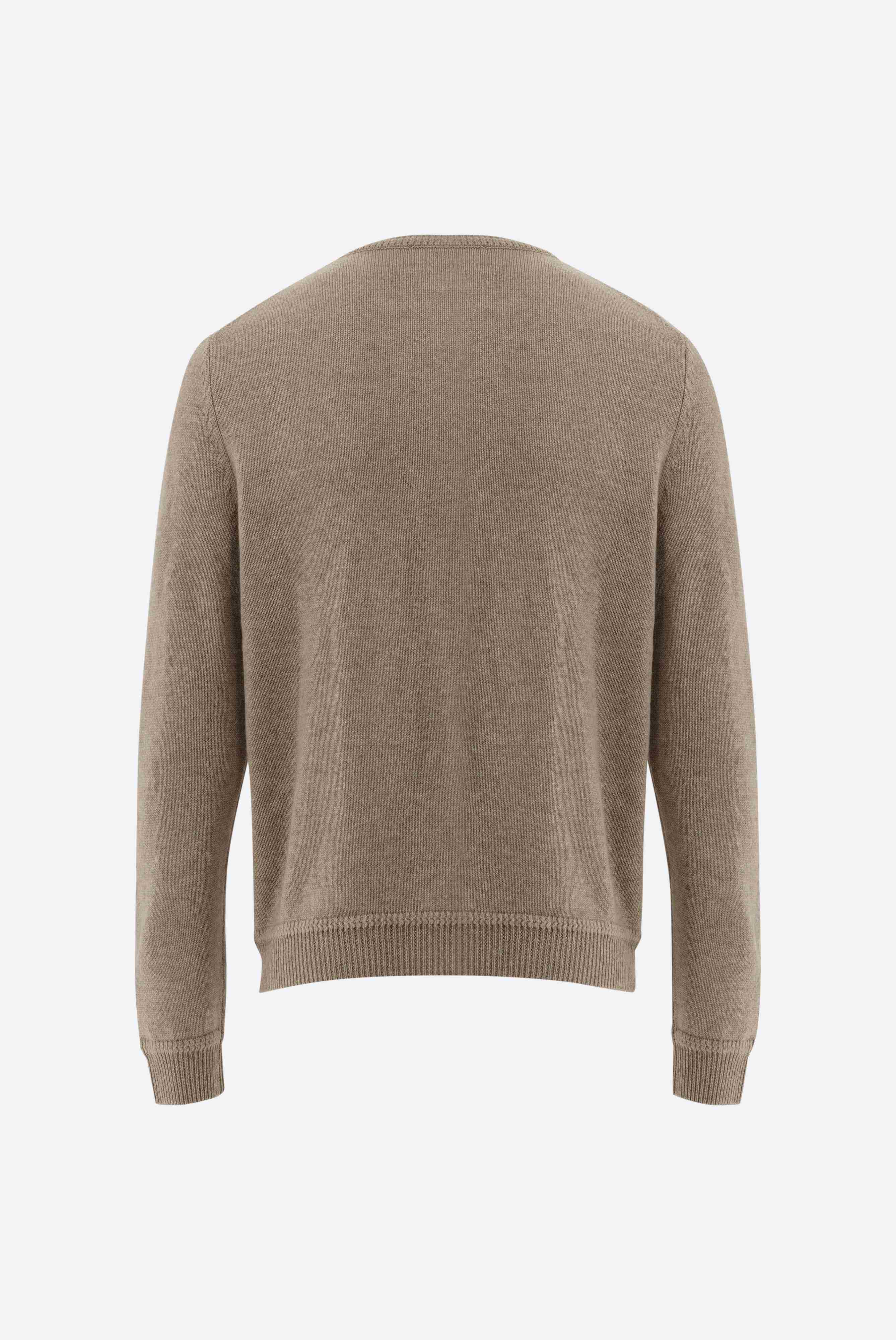 Van Laack - Rundhalspullover Sindo, Beige