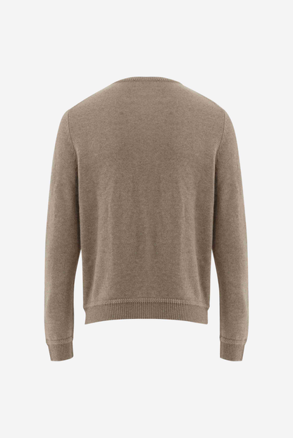 Van Laack - Rundhalspullover Sindo, Beige