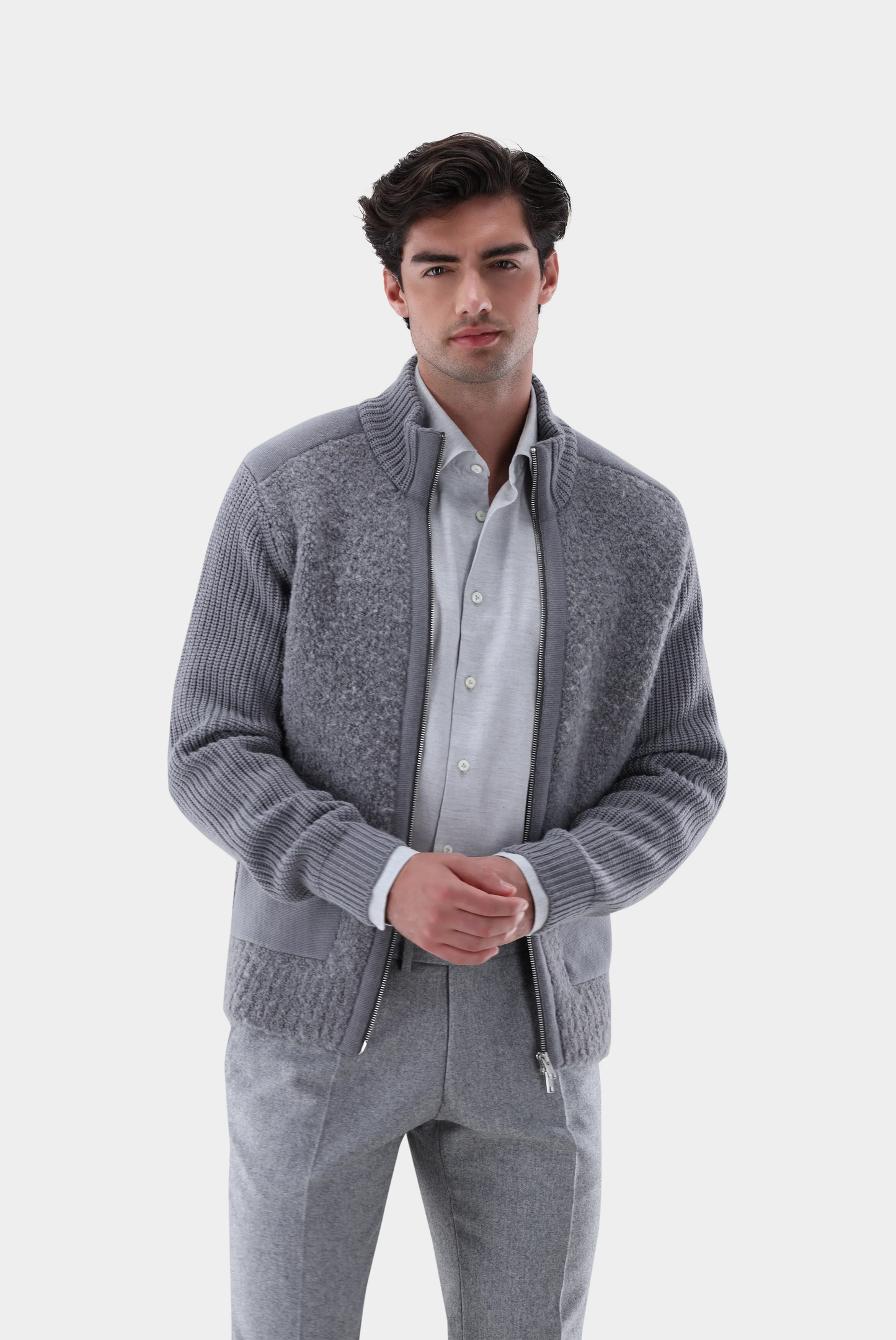 Van Laack - Strickjacke Sadal, Grau