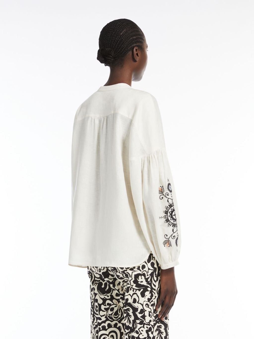 Weekend MaxMara - Leinenhemd, Ecru