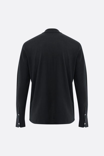 van Laack - Strick Hemd Safino, D-Blau