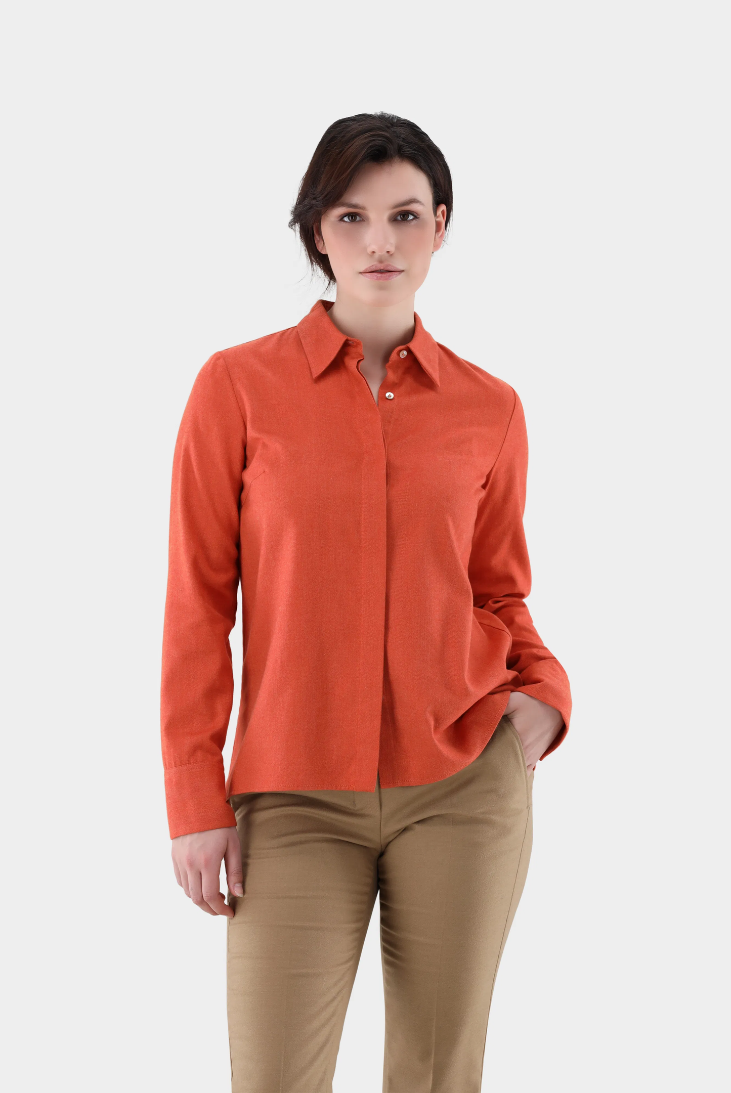 Van Laack - Hemdbluse Tati-Svkn, Orange