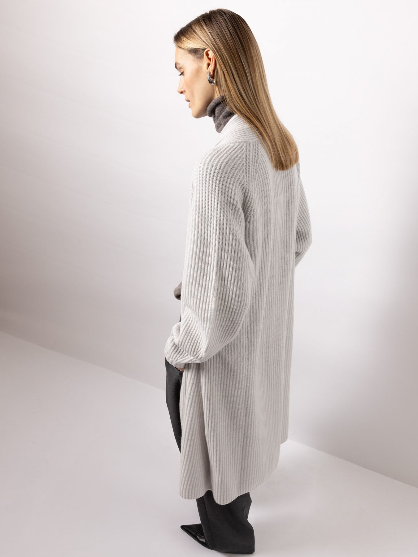 FTC - Cardigan aus Cashmere, Anthrazit