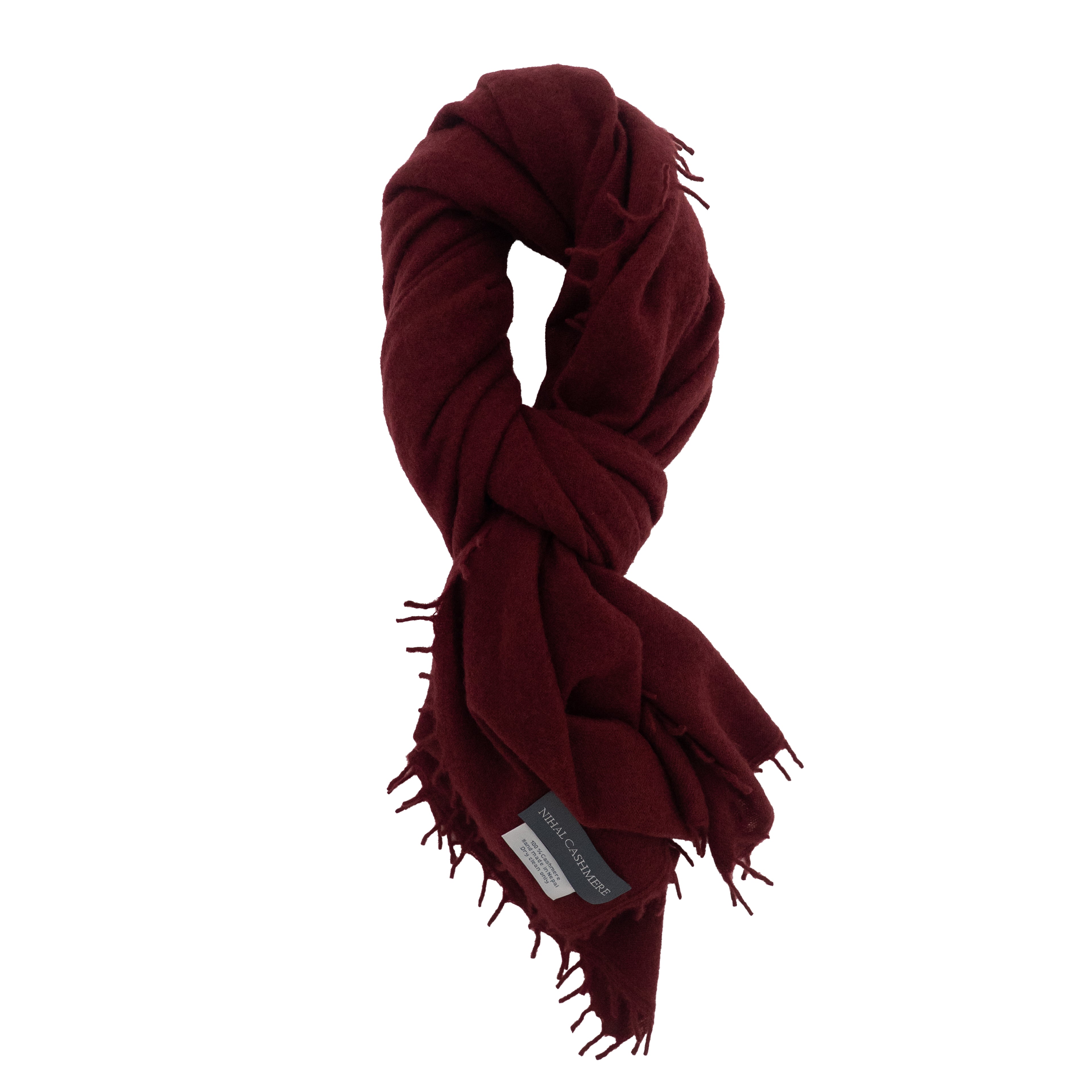 NIHAL CASHMERE - Kaschmirschal, Cherry